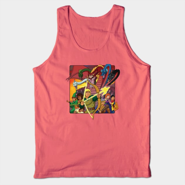 Dungeons and Dragons Cartoon Tank Top by That Junkman's Shirts and more!